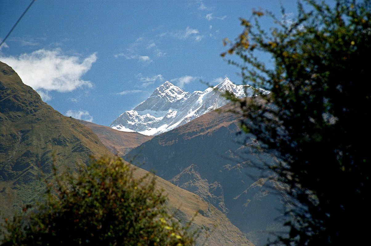 403 Annapurna  Northwest Face With Thulo Bugin Below From Lete Lete is one of the few places on the Annapurna Circuit where Annapurna can actually be seen. Here is the northwest face of Annapurna above Thulo Bugin.
